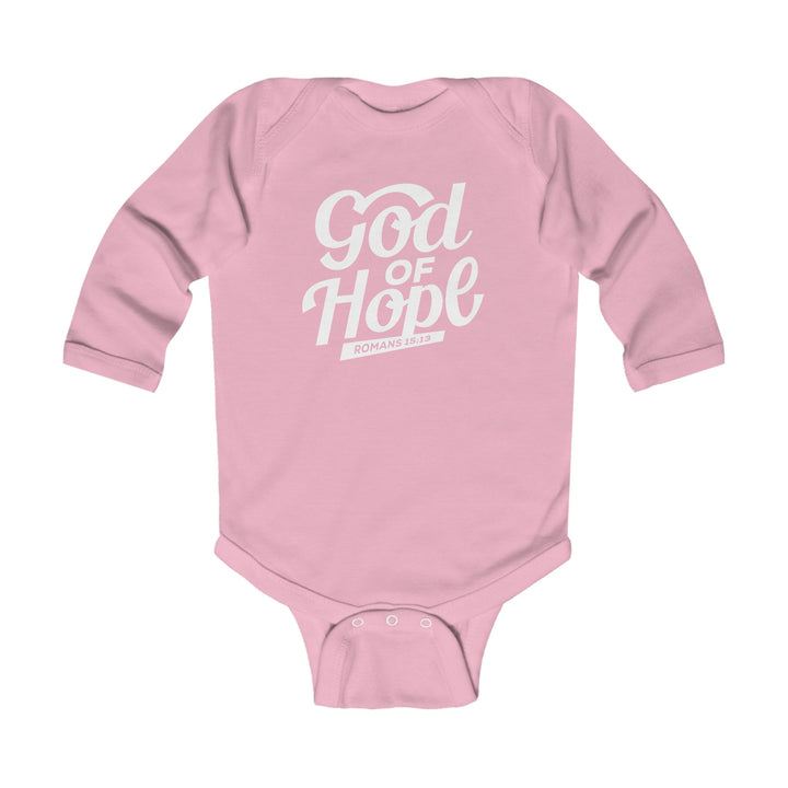 God of Hope Infant Long Sleeve Bodysuit Kids clothes Pink NB (0-3M) 