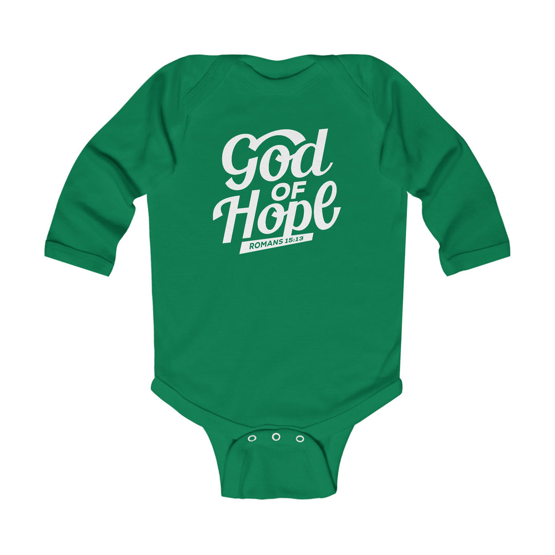 God of Hope Infant Long Sleeve Bodysuit Kids clothes Kelly NB (0-3M) 