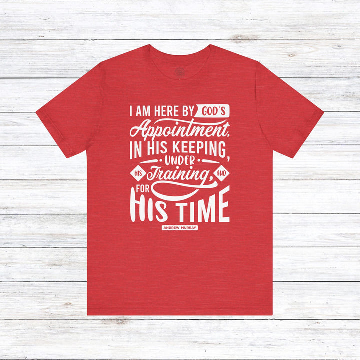 His Time Unisex T-Shirt T-Shirt Heather Red S 