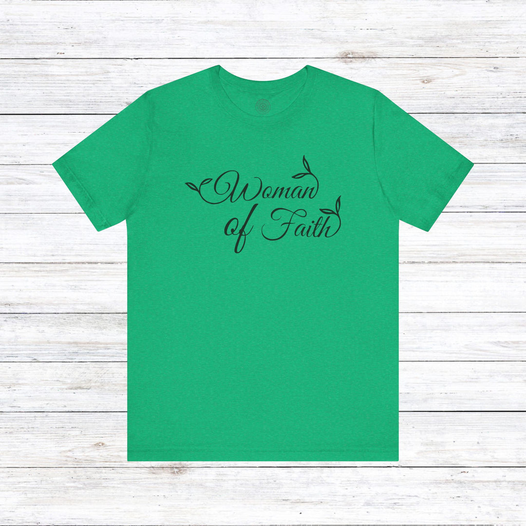 Woman of Faith Unisex T-Shirt T-Shirt Heather Kelly S 