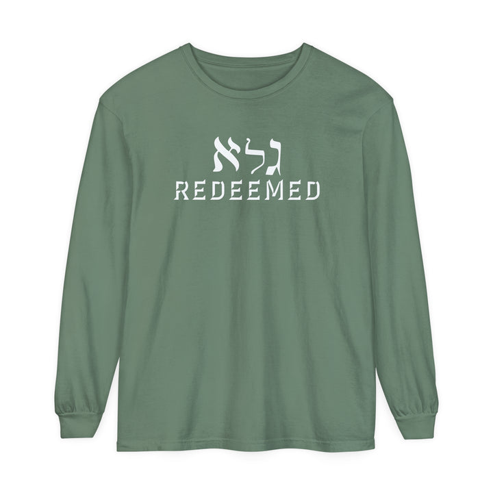 Redeemed Long Sleeve Shirt Long-sleeve Light Green S 