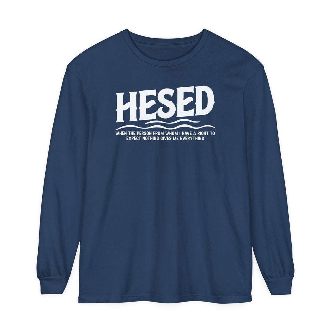 Hesed Everything Long Sleeve Shirt Long-sleeve Midnight S 