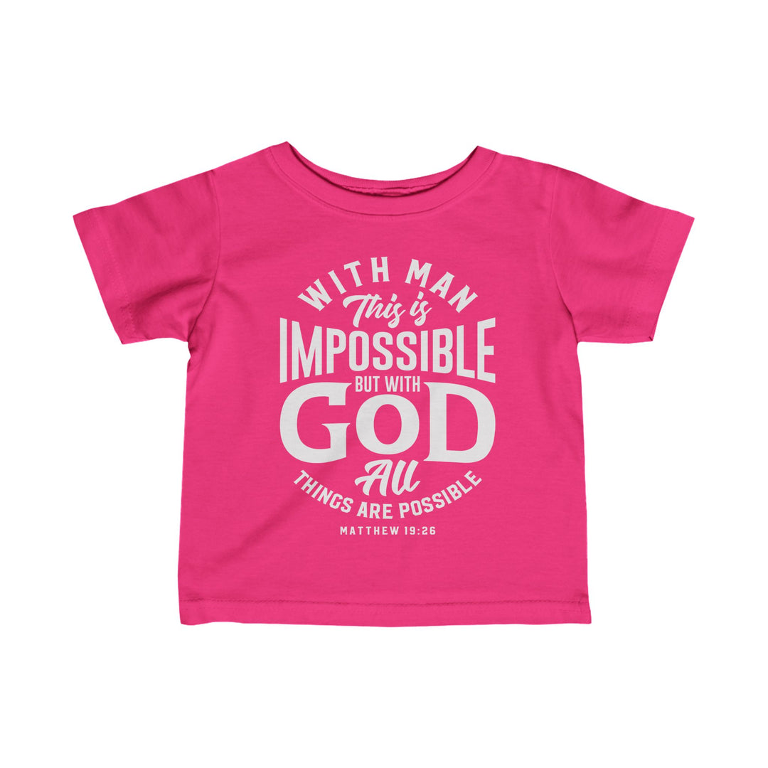 All Things Possible Baby Tee Kids clothes Hot Pink 6M 