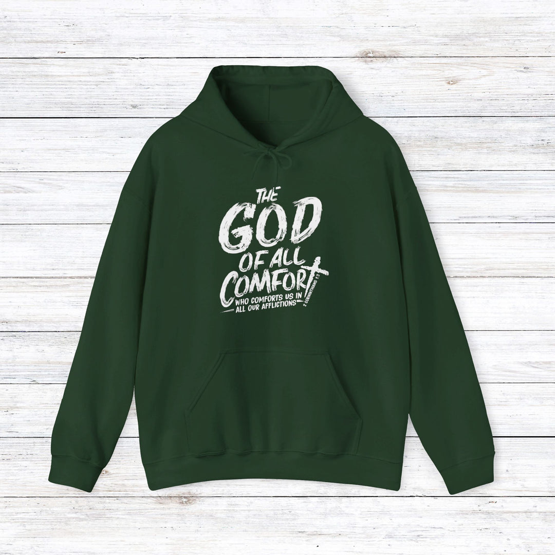 God of All Comfort Hoodie Hoodie Forest Green S 