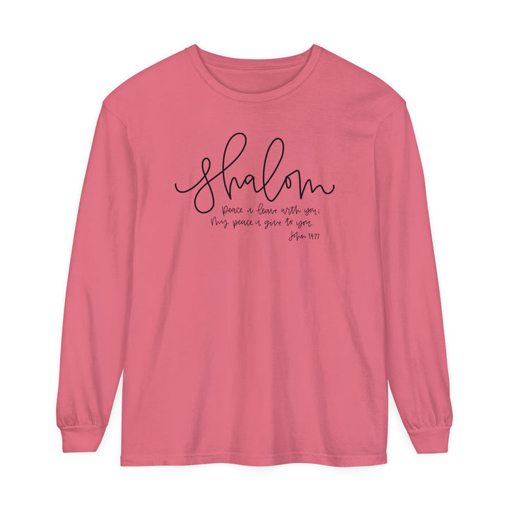 Shalom Long Sleeve Shirt Long-sleeve Watermelon S 