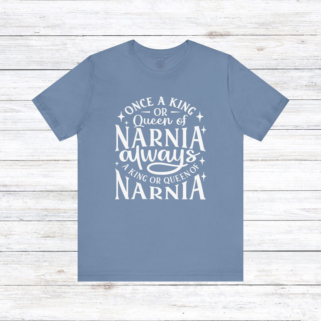 King or Queen of Narnia Unisex T-Shirt T-Shirt Steel Blue S 