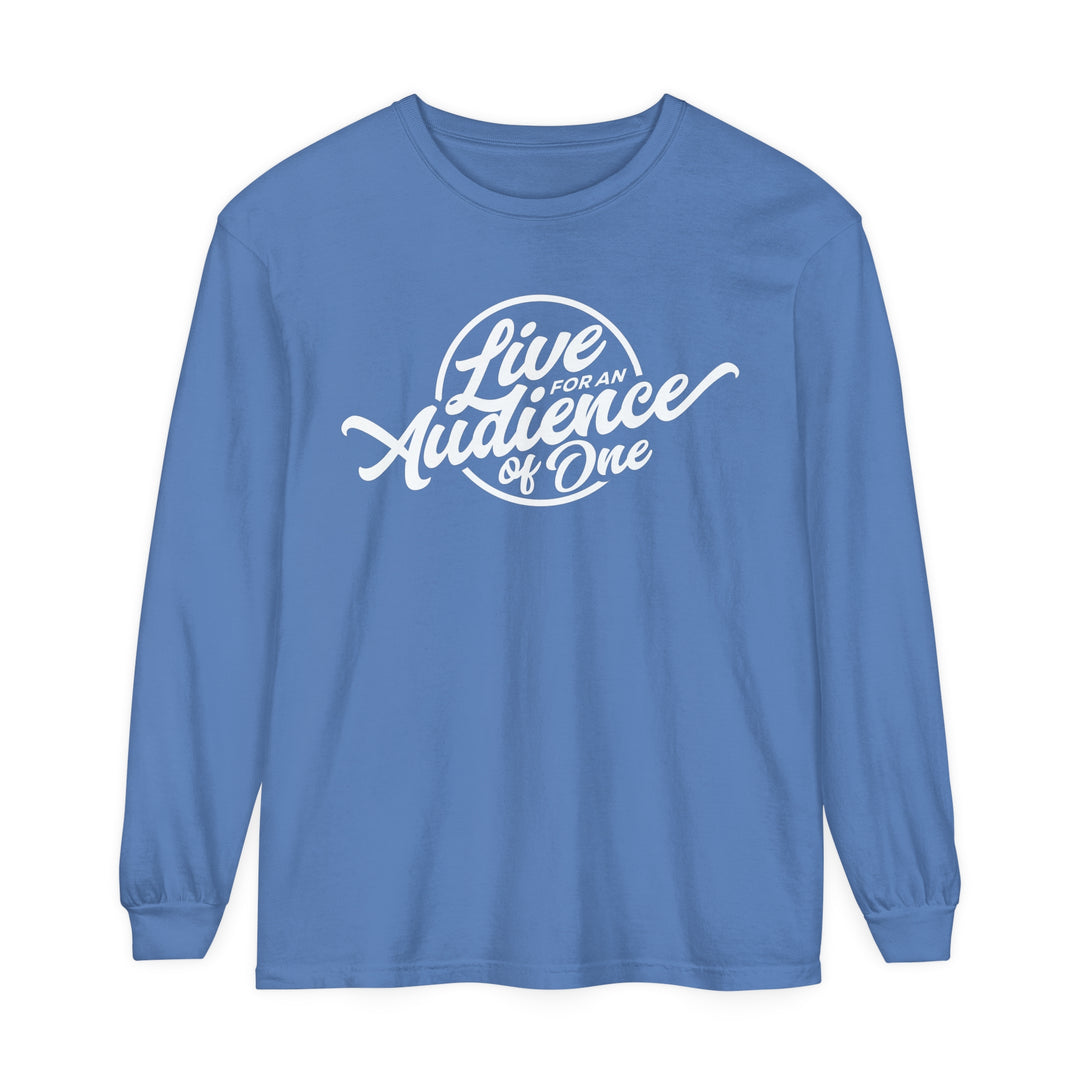 Audience of One Long Sleeve Shirt Long-sleeve Flo Blue S 