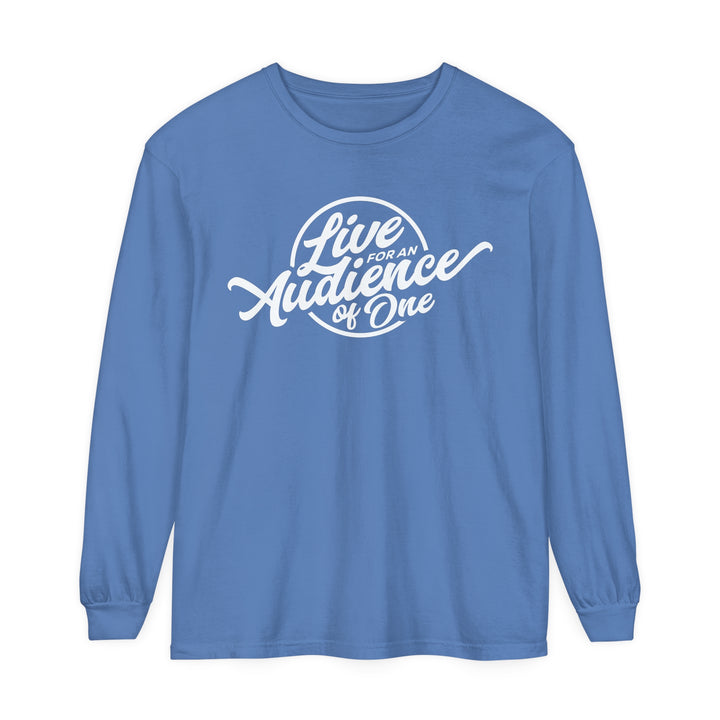 Audience of One Long Sleeve Shirt Long-sleeve Flo Blue S 