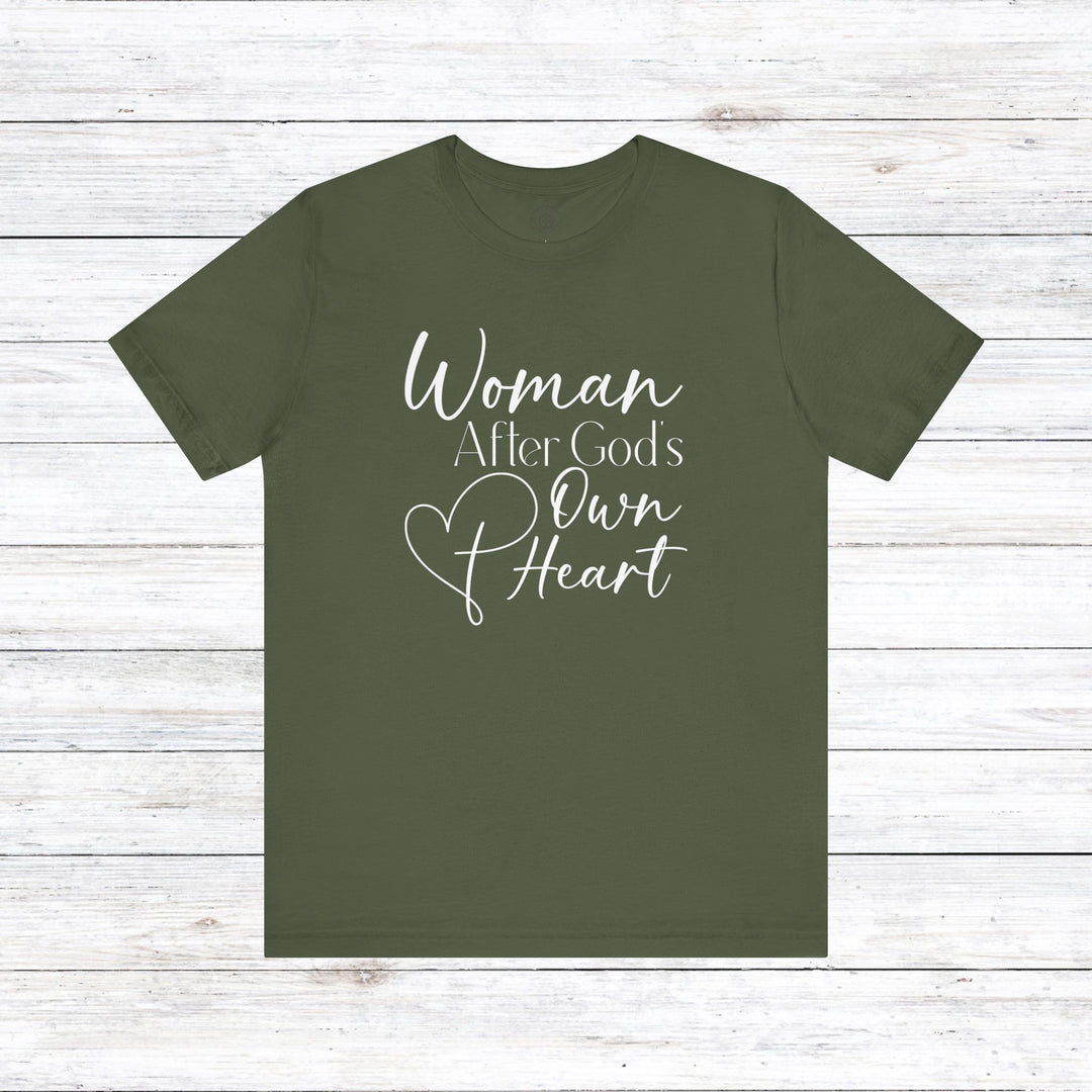 Woman After God's Own Heart Unisex T-Shirt T-Shirt Military Green S 