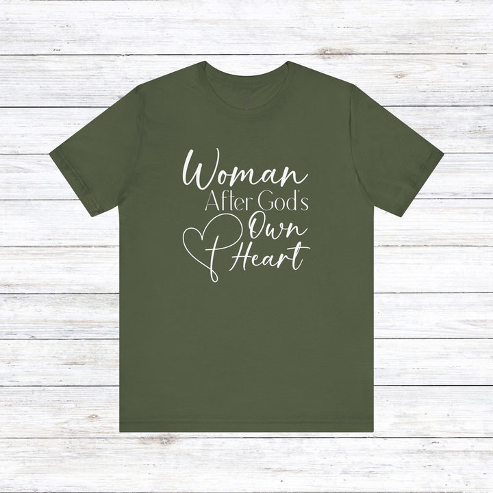 Woman After God's Own Heart Unisex T-Shirt T-Shirt Military Green S 