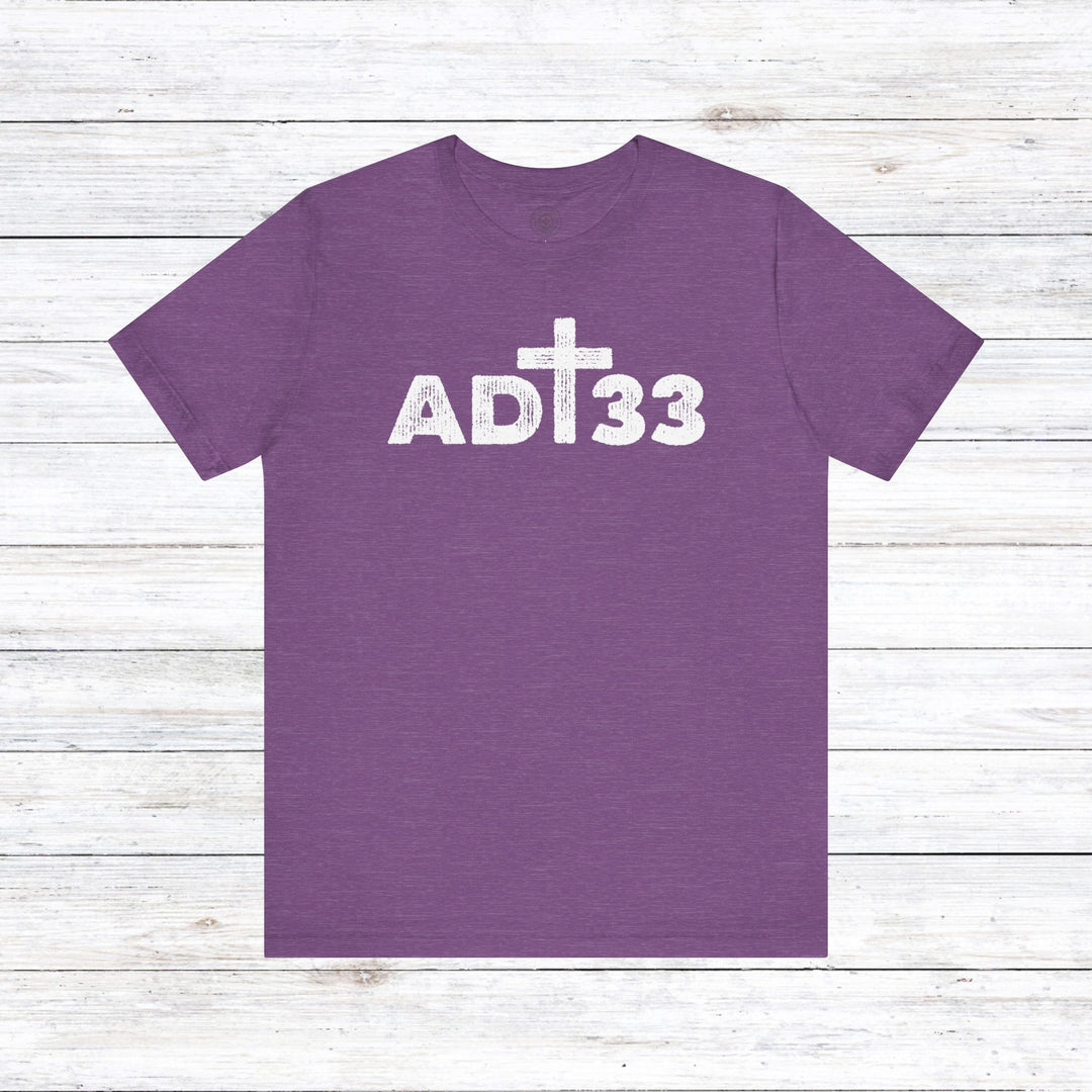 AD 33 Unisex T-Shirt T-Shirt Heather Team Purple S 