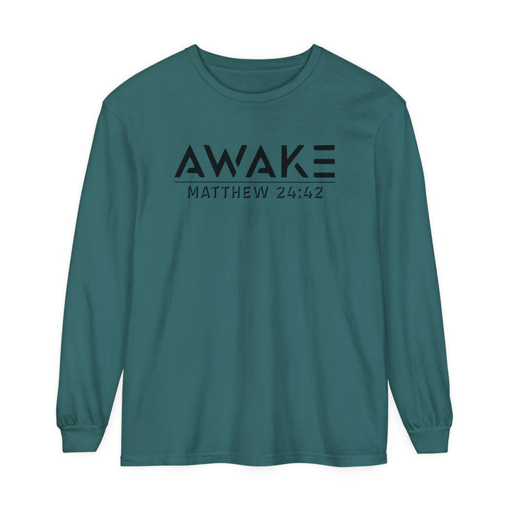 Awake Long Sleeve Shirt Long-sleeve Blue Spruce S 