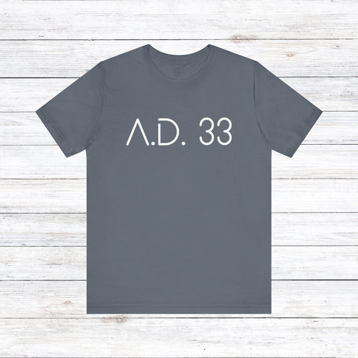 AD 33 Unisex T-Shirt T-Shirt Steel Blue S 