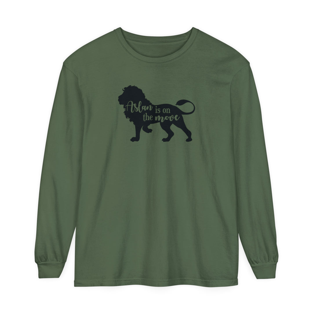 Aslan Is On The Move Long Sleeve Shirt Long-sleeve Hemp S 