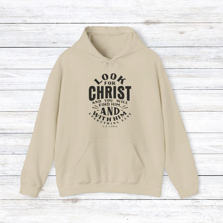 Look For Christ Hoodie Hoodie Sand S 