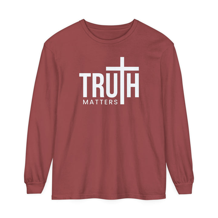 Truth Matters Long Sleeve Shirt Long-sleeve Brick S 