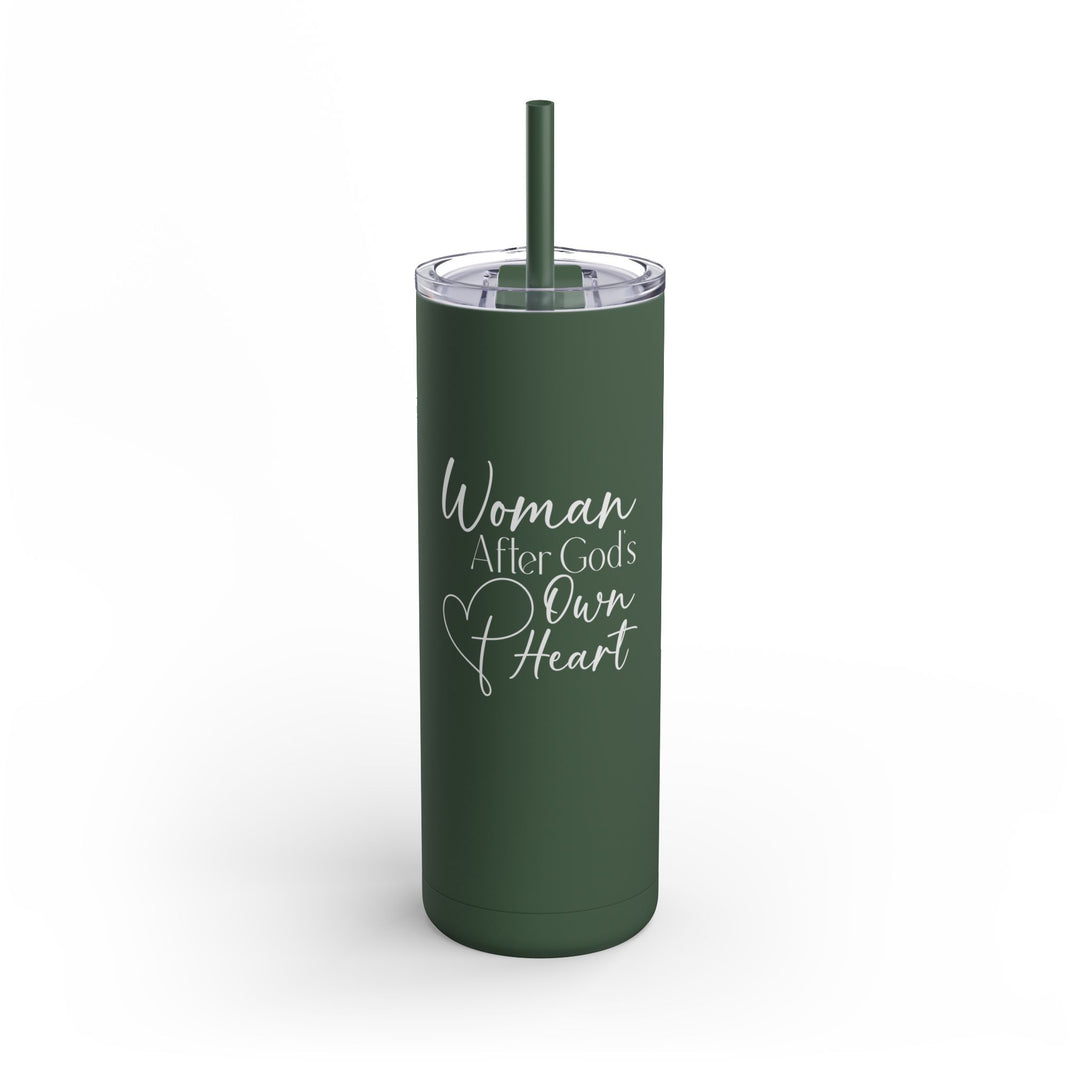 Christian Tumbler Woman After God Mug Pine Needle 20oz Matte