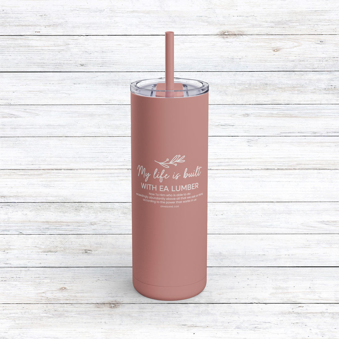 Christian Tumbler EA Lumber Mug Dusty Rose 20oz Matte