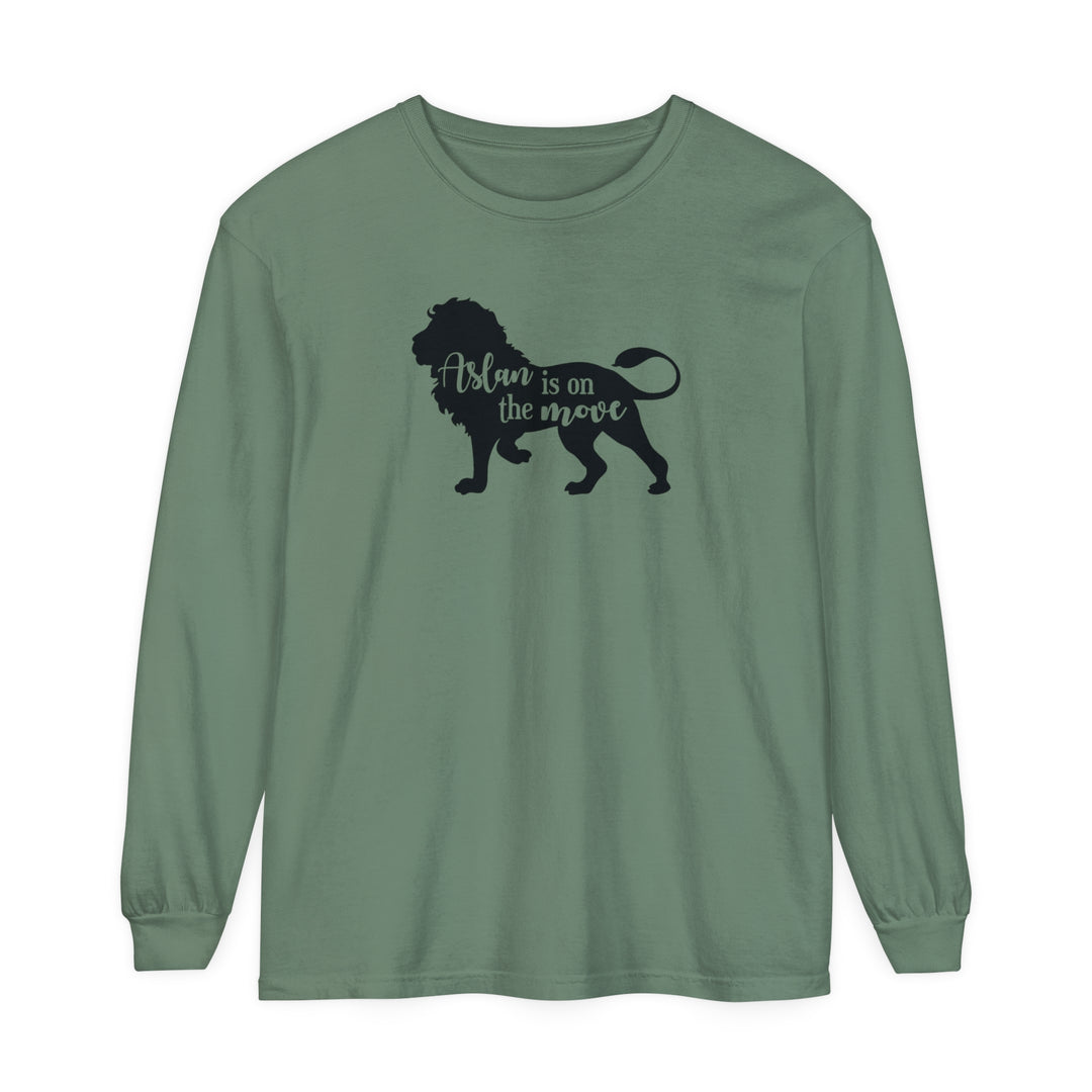 Aslan Is On The Move Long Sleeve Shirt Long-sleeve Light Green S 