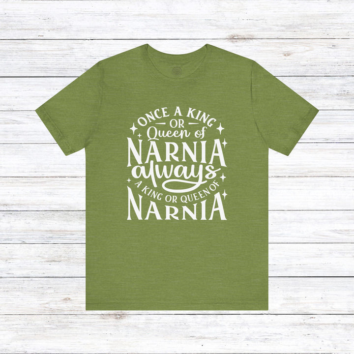 King or Queen of Narnia Unisex T-Shirt T-Shirt Heather Green S 