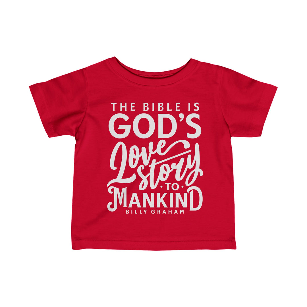 God's Love Story Baby Tee Kids clothes Red 6M 