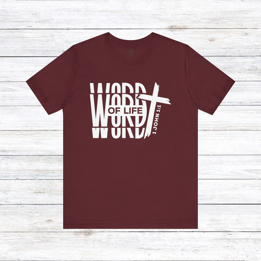 Word of Life Unisex T-Shirt T-Shirt Maroon S 