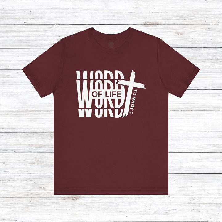 Word of Life Unisex T-Shirt T-Shirt Maroon S 