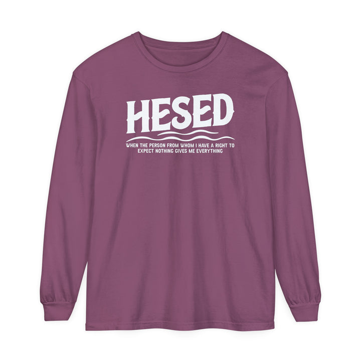 Hesed Everything Long Sleeve Shirt Long-sleeve Berry S 