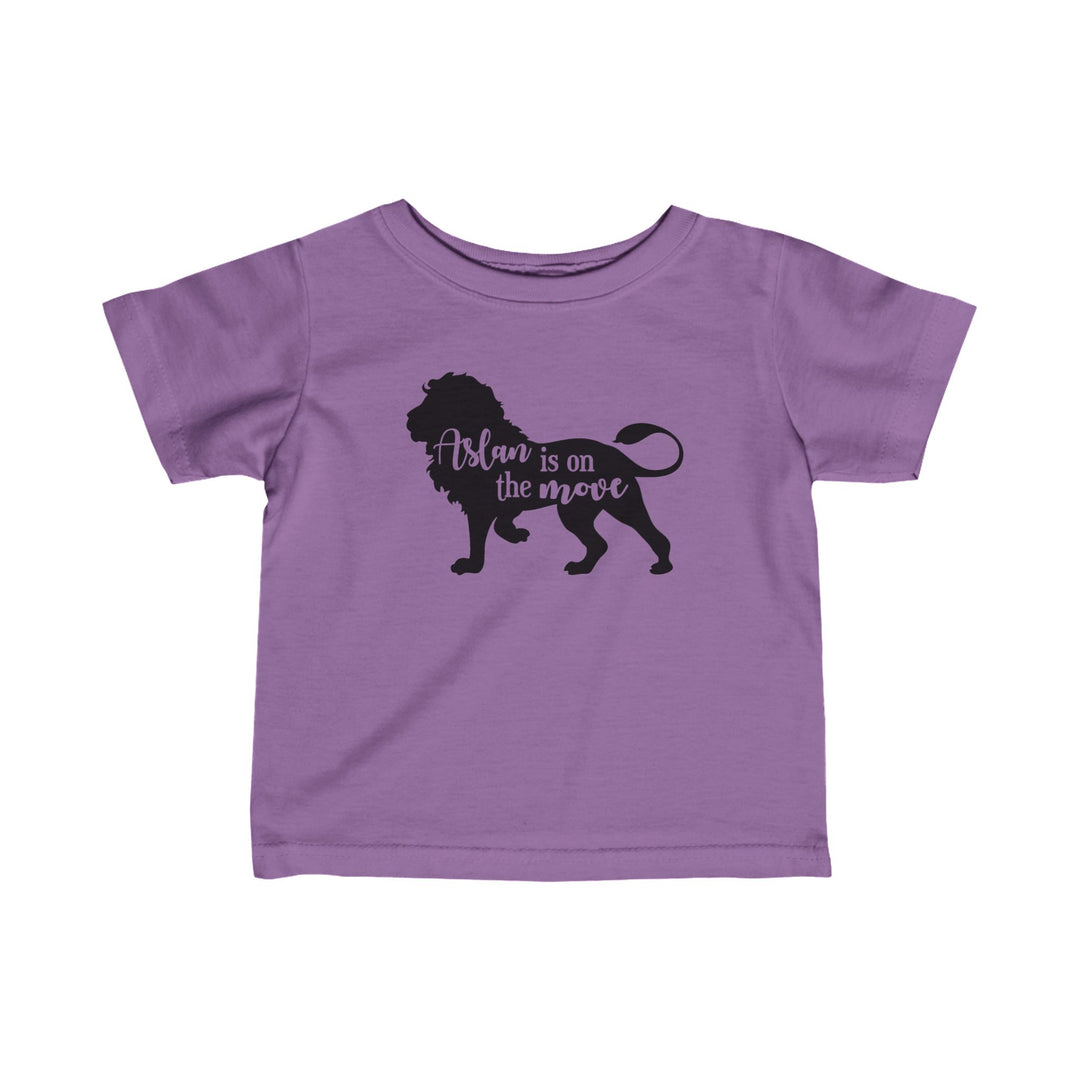 Aslan Is On The Move Baby Tee Kids clothes Lavender 6M 