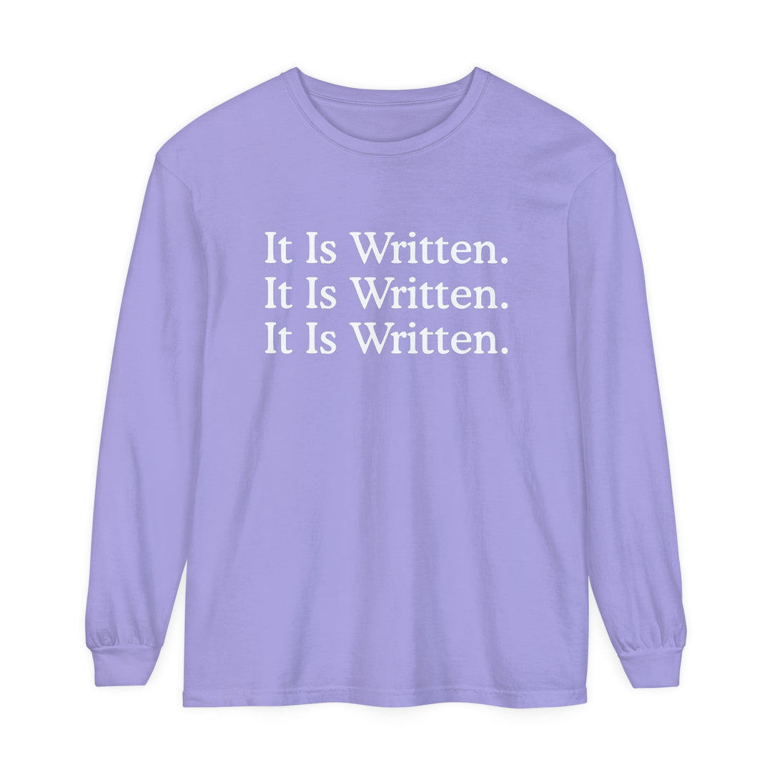 It Is Written Long Sleeve Shirt Long-sleeve Violet S 