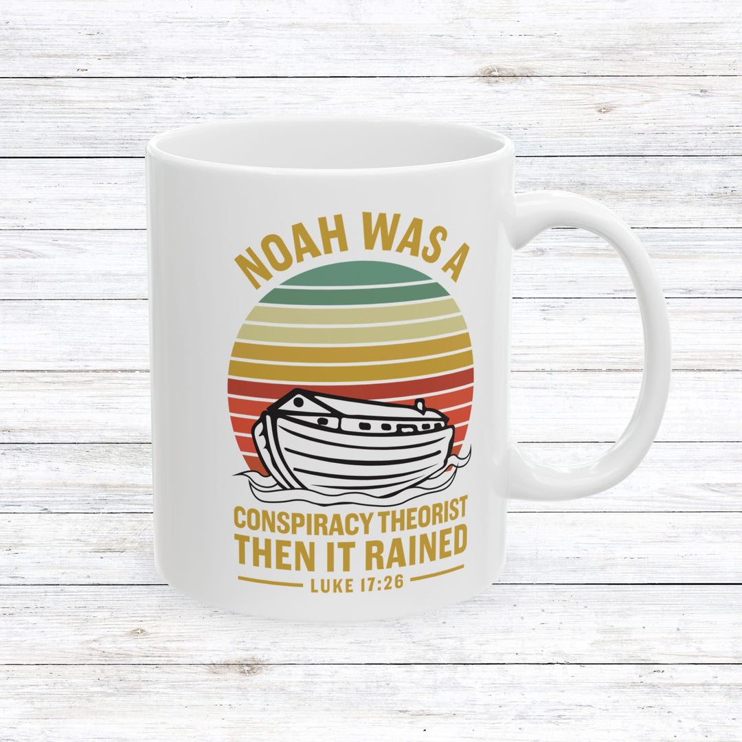 Christian Coffee Mug Noah Conspiracy Ceramic Mug 11oz  