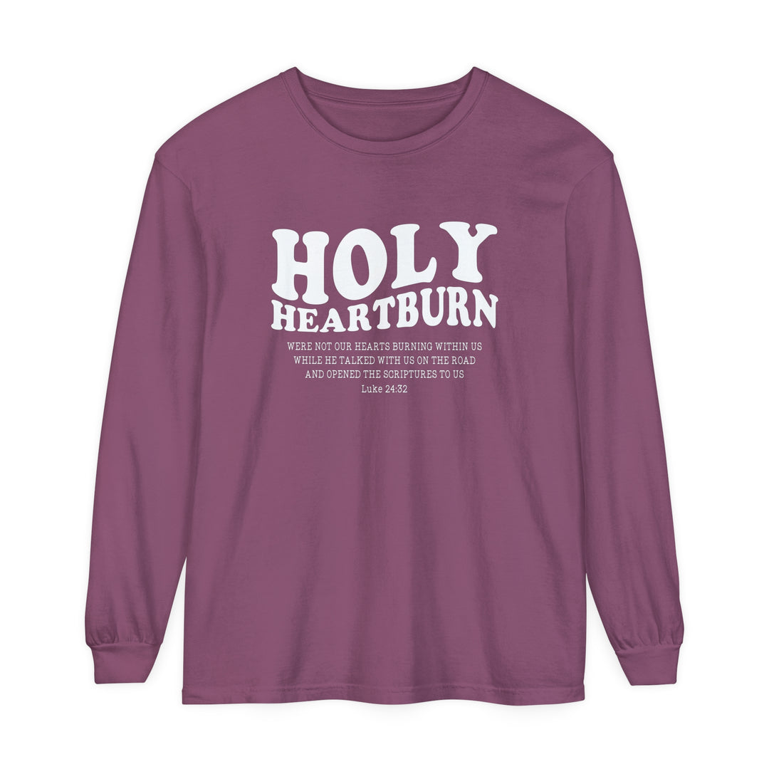 Holy Heartburn Long Sleeve Shirt Long-sleeve Berry S 