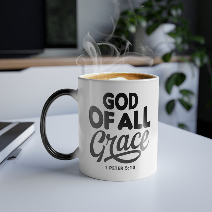 Christian Coffee Mug God of All Grace Color Morphing Mug   