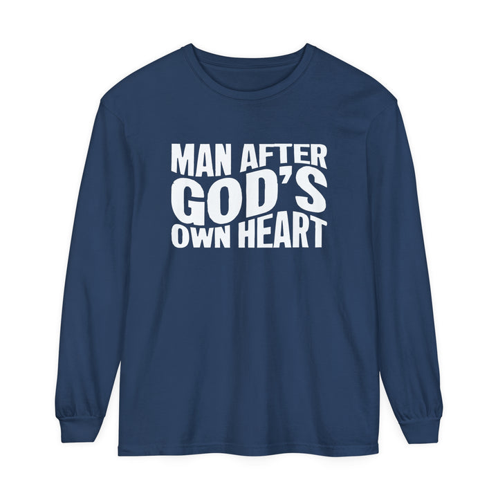 Man After God's Heart Long Sleeve Shirt Long-sleeve Midnight S 