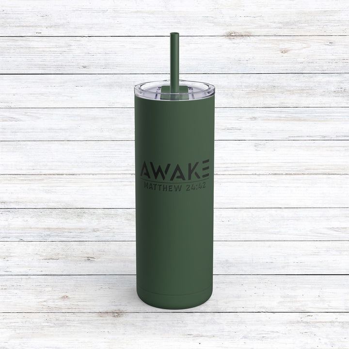 Christian Tumbler Awake Mug Pine Needle 20oz Matte