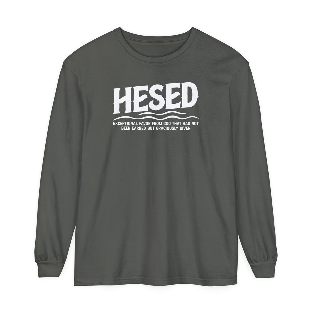 Hesed Exceptional Favor Long Sleeve Shirt Long-sleeve Pepper S 