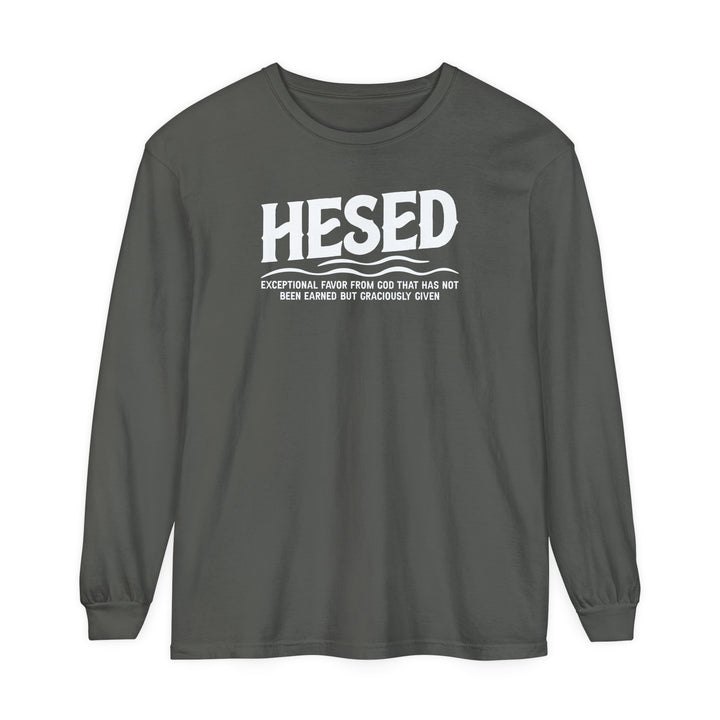 Hesed Exceptional Favor Long Sleeve Shirt Long-sleeve Pepper S 