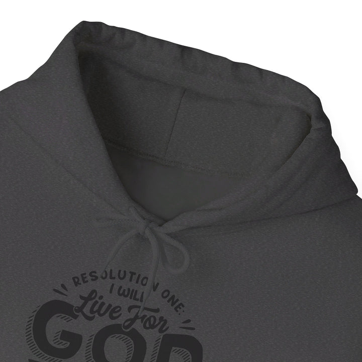 Live For God (Black Print)  Hoodie Hoodie   