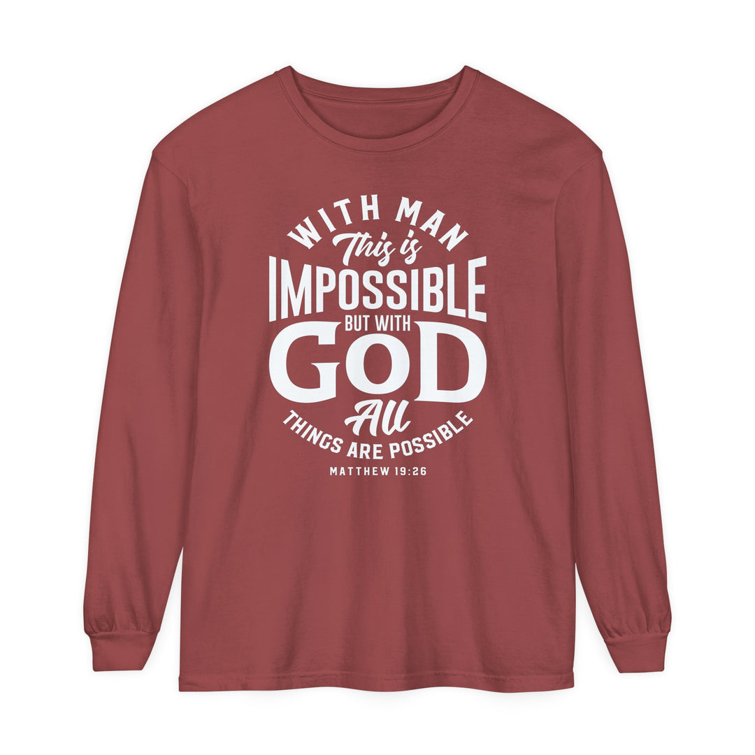 All Things Possible Long Sleeve Shirt Long-sleeve Brick S 