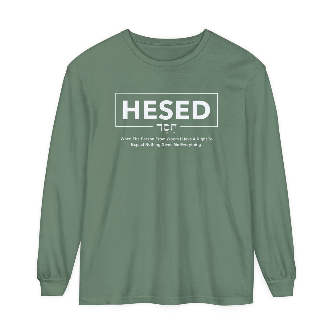 Hesed Everything Long Sleeve Shirt Long-sleeve Light Green S 