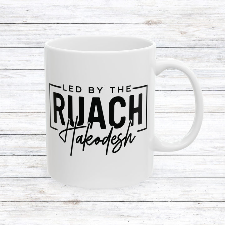 Christian Coffee Mug Led By Ruach Hakodesh Ceramic Mug   