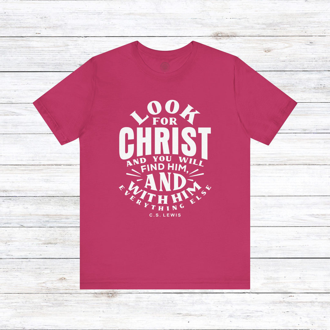 Look For Christ Unisex T-Shirt T-Shirt Berry S 