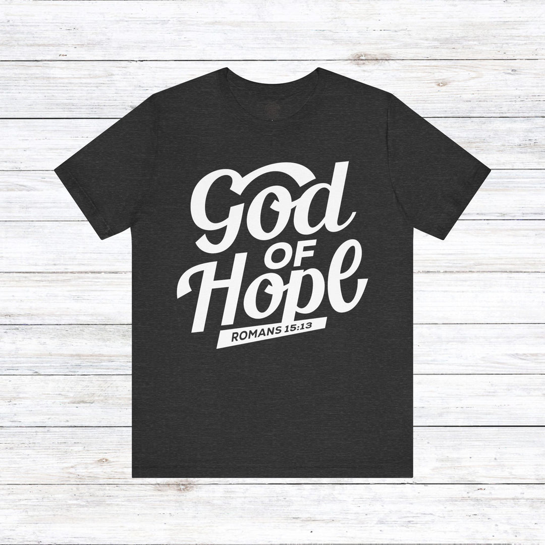 God of Hope  Unisex T-Shirt T-Shirt Dark Grey Heather S 