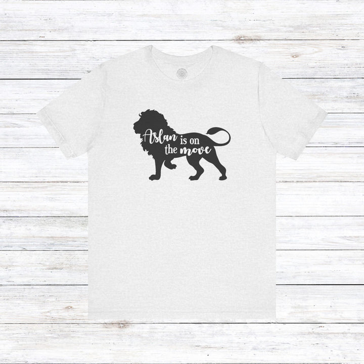 Aslan Is On The Move Unisex T-Shirt T-Shirt Ash S 