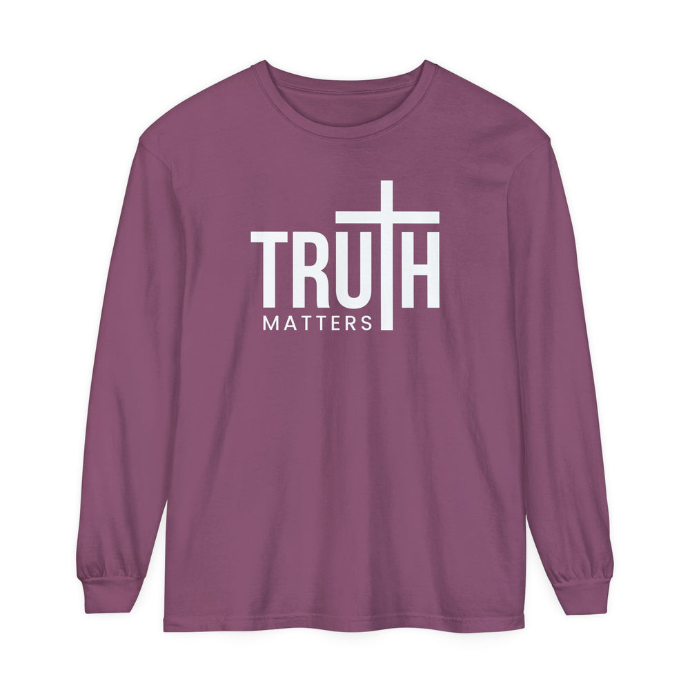 Truth Matters Long Sleeve Shirt Long-sleeve Berry S 