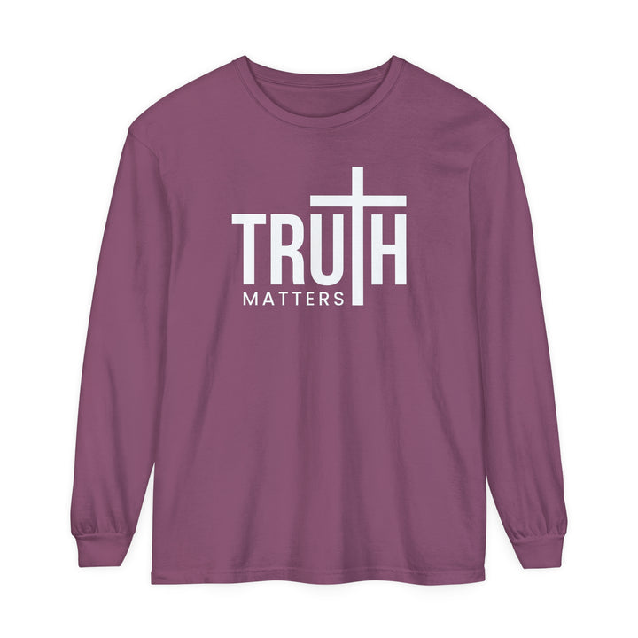 Truth Matters Long Sleeve Shirt Long-sleeve Berry S 