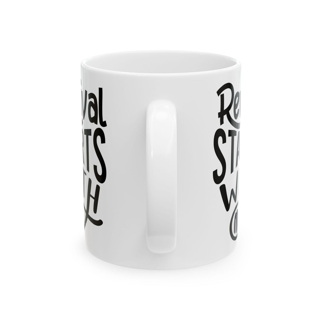 Christian Coffee Mug Revival Starts With Me Ceramic Mug   