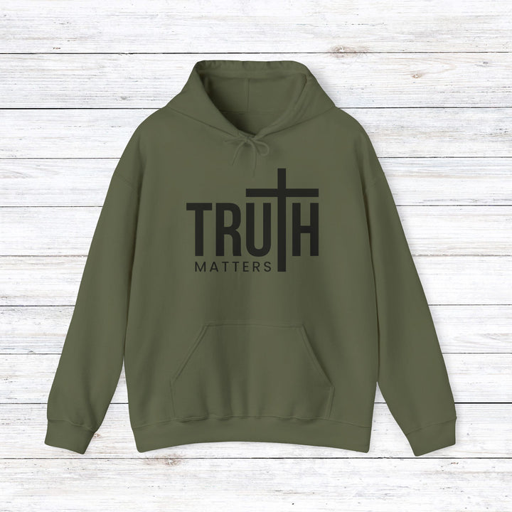 Truth Matters Hoodie Hoodie Military Green S 