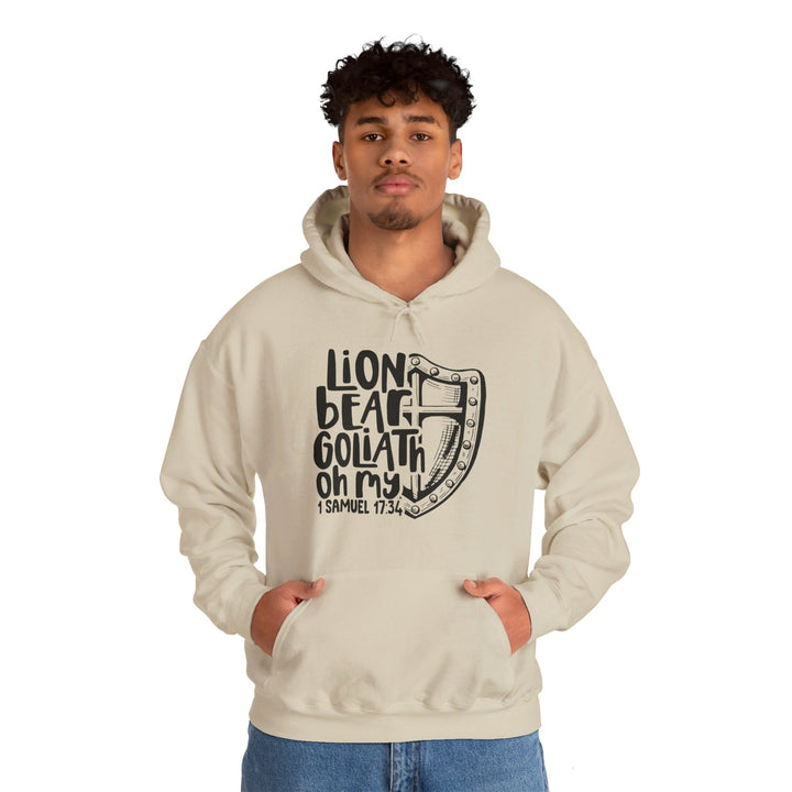 Lion, Bear, Goliath Oh My Hoodie Hoodie   