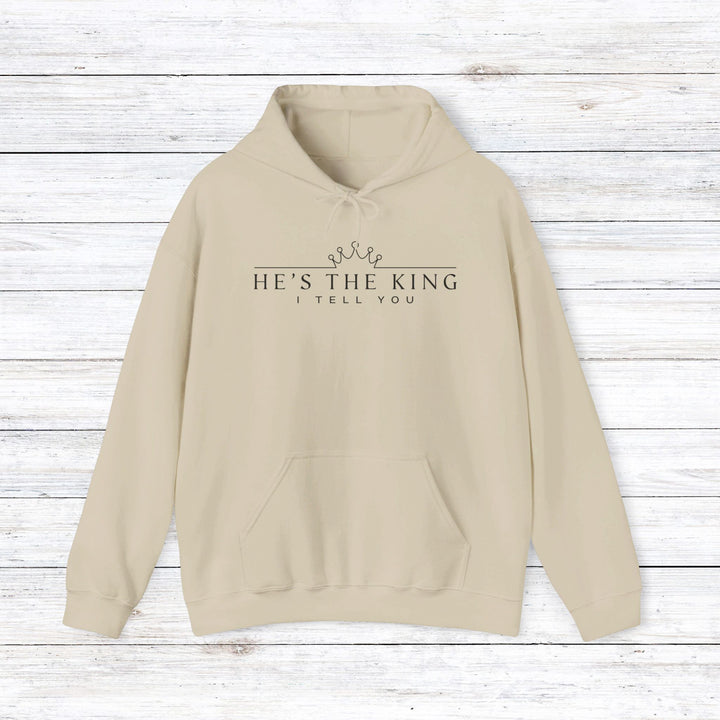 He's The King Hoodie Hoodie Sand S 